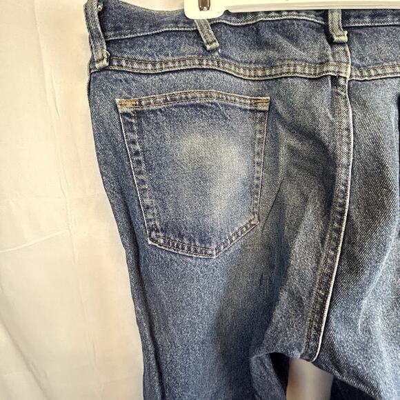 Distressed Jeans Rustler 42x32 men's pants blue denim Made in Mexico - Picture 8 of 16